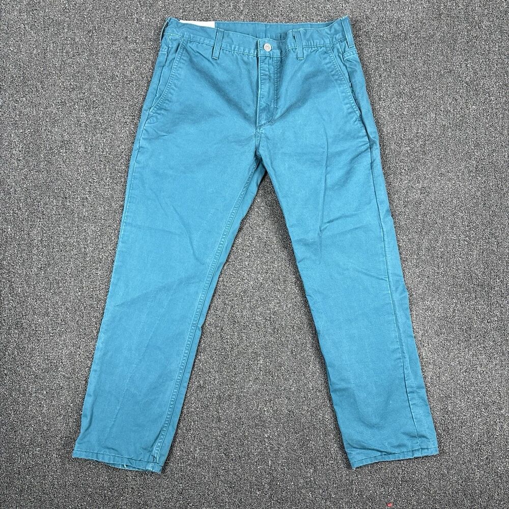 Levis Pants Men Blue Teal Chino Academia Office Work Heritage Y2K Size 32x28